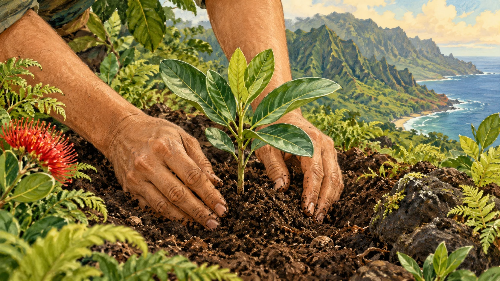 Kauaʻi conservation fieldwork