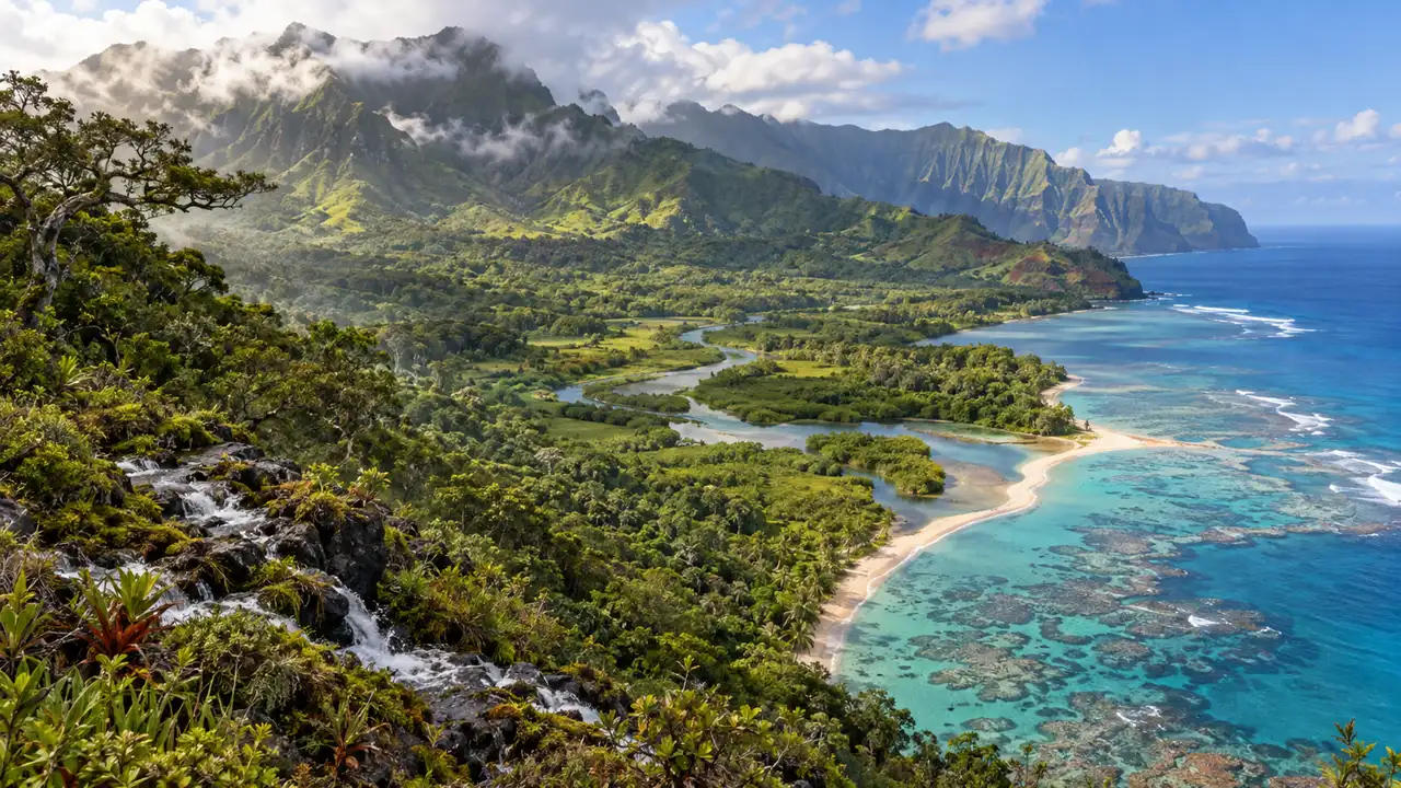 Kauaʻi ridge-to-reef ecosystems
